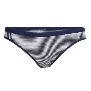 Icebreaker Siren Bas de bikini Femme, bleu/blanc XS Boxer & Strings laine mérinos