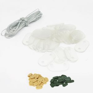 Image de Linxor Lot de 30 kits de fixation pour brise vue - Transparent - Transparent