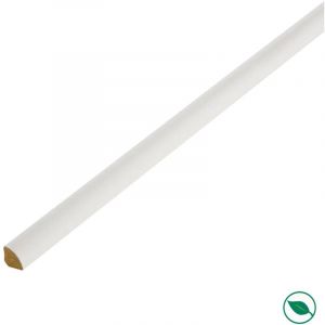 Un quart rond de rev&ecirc;tu blanc 16x16 2.40m-