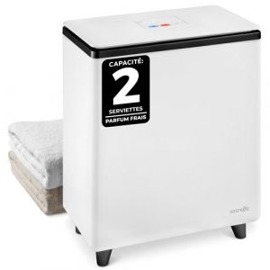 SereneLife - Chauffe-Serviettes de Luxe pour Salle de Bain - Seau Chauffant d&rsquo;Essuie-mains - avec Parfum Personnalis&eacute; - Arr&ecirc;t Automatique - Convient pour 2 Grandes Serviettes