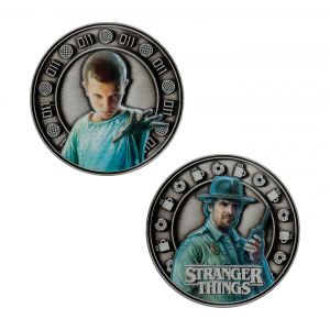 Fanattik Stranger Things - Pièce De Collection Eleven & Hopper 4 Cm