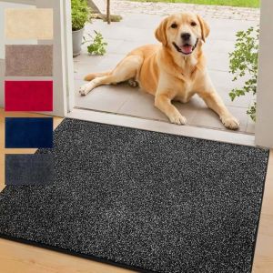 Tapis d'entr&eacute;e absorbant Nasa Anthracite 60 x 90 cm