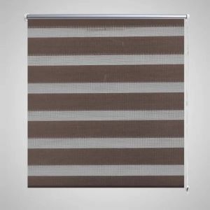 VidaXL Store enrouleur tamisant 140 x 175 cm marron