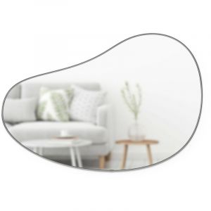 Umbra HUBBA PEBBLE &ndash; Miroir 61 &times; 91 cm, Titane m&eacute;tallique