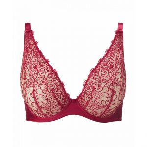 Aubade Soutien-gorge plongeant armatures - Rouge - Couleur Rouge - Taille 95B