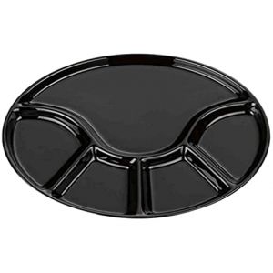 Kela Assiette à fondue Anneli - 21,5 cm - Céramique noire