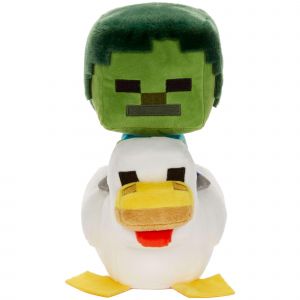 Mattel Minecraft -Peluche Poulet Chevauch&eacute; et Zombie-inspir&eacute;e du jeu vid&eacute;o