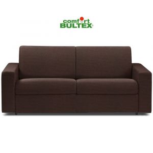 Image de Italian Spirit Canapé convertible rapido CRÉPUSCULE matelas 120cm comfort BULTEX® tissu neo marron