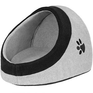 Image de TecTake Panier Dôme Niche pour Chat ou Chien avec Coussin Confortable Gris Taille M