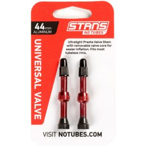 Image de Stans no tubes NoTubes Universal Valve Tubeless Presta Aluminium 44mm, red Valves & Accessoires