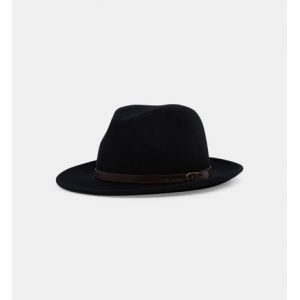 Galeries Lafayette Fedora Uriel laine Noir