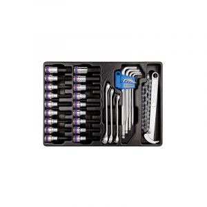 King tony Thermoformé de clés et de douilles tournevis Torx et 6 pans - 31 pièces