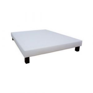 Revance Sommier Deco REVANCE, 16 cm 80 x 200 cm Simili cuir Blanc