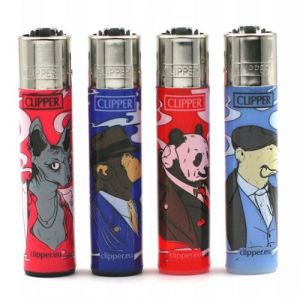 Image de Lot de 4 Briquets Clipper Gangster