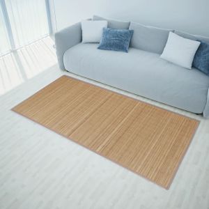 VidaXL Tapis en bambou 160 x 230 cm Marron - Brun