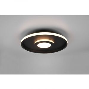 Trio Plafonnier, Ascari incl. 1 x LED,SMD,35,0 Watt,3000K,4100 Lm. Plastique, Blanc, Corps: Métal, noir mat Ø:40,0cm, H:6,8cm,IP44,
