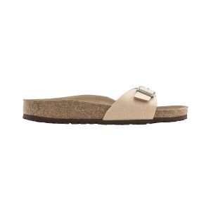Birkenstock Mules plates Madrid Birko Flor nubuck Beige - Couleur Beige - Taille 36