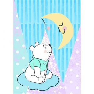 Komar Poster d'Art Mural, 40cm x 50cm, Winnie Pooh Moon