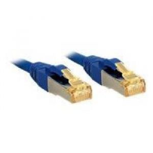 Lindy Câble réseau CAT 7 Lsoh Cuivre 6000MHz 0,3m - Bleu