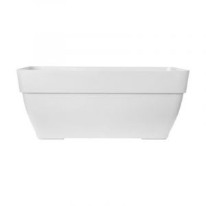 Image de Elho Bac à terrasse Vibia 80 - Blanc - Extérieur - L 34,2 x W 77,4 x H 33,2 cm