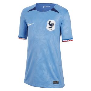 Nike France Maillot Domicile Coupe du Monde Féminine 2023 Enfant, pointure S: 128-137 cm - Bleu - Taille S: 128-137 cm