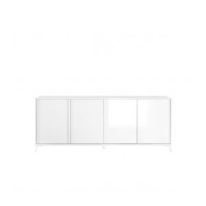 Calicosy Buffet 4 portes - L205 cm - Blanc