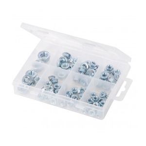 Image de Silverline 589684 - Coffret d'écrous à embase 78 pcs