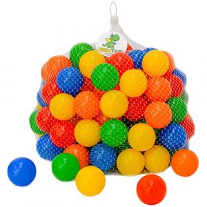 LittleTom 120 Boules de Couleur Ø 5,5cm Balles colorées pour piscines Plastique