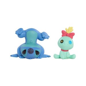 Just Play LILO STITCH PACK 2 FIGURINES SCRUMP UPSIDE DOWN STITCH 7 CM