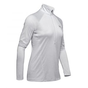 Under Armour Maillot UA Tech Twist &frac12; Zip pour femme Gray - Taille XL