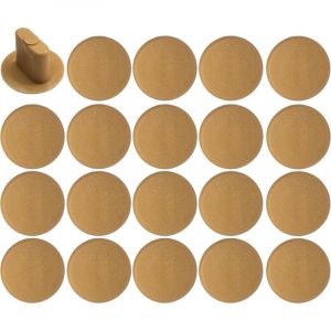 Cyclingcolors 20x Bouchon cache trou de montage capuchon plastique oblong 8mm Protection Recouvrement Meuble, Marron clair
