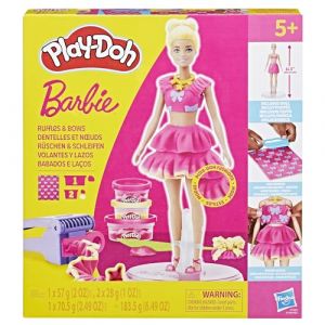 Play-Doh Barbie Dentelles et nœuds, Coffret de pâte à Modeler