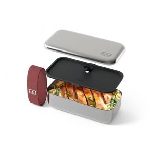 monbento Lunch box en métal 700ml rose moka