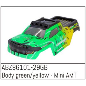 Absima Carrosserie vert/jaune - Mini AMT