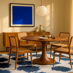 Tapis Beneffito Paintball Bleu 80x150cm