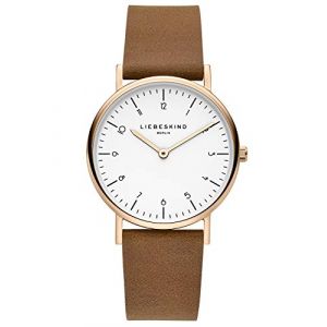 Liebeskind Berlin Femme Quartz Montre avec Bracelet en Cuir LT-0168-LQ