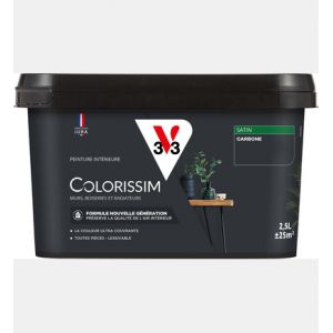 V33 Peinture multi-supports Colorissim Carbone satin 2,5L