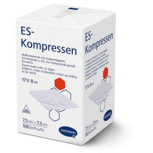 Hartmann ES-KOMPRESSEN unsteril 7,5x7,5 cm 8fach