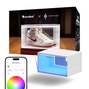 Nanoleaf Bo&icirc;tes &agrave; Chaussures LED Intelligentes, Pack d'Extension, 1 vitrine transparent empilable, synchronisation musique & &eacute;cran, contr&ocirc;le WiFi par app/voix (n&eacute;cessite kit de d&eacute;marrage)