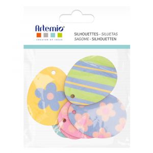 Art&eacute;mio &OElig;ufs de P&acirc;ques en bois 6 pcs