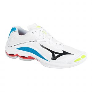Image de Mizuno Baskets Wave Lightning Z6 - White / Black / Diva Blue - Taille EU 43
