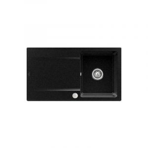 Image de Villeroy & Boch Evier 1 bac Siluet 50, chromite ceramicplus, avec vidage manuel