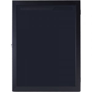 Homcom Frame box T-frame cadre nielsen cadre pour maillot porte acrylique doublure interne feutre + cintre 60L x 7l x 80H cm noir 01