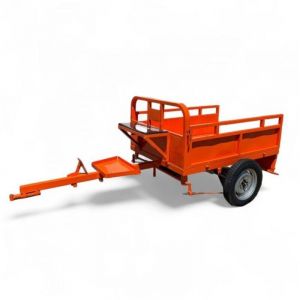 Daewoo Remorque frein&eacute;e 450KG de charge pour motoculteur toute marque DATR145