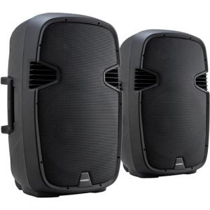 Mcgrey Paire d'enceinte passive 2x800 Watt P215-MP - 2x 120 W RMS / 2x800 W Peak, résistance : 8 Ohms couleur Noir