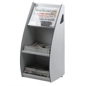 Paperflow Présentoir distributeur XL en polystyrène - 2 cases A3 - Gris