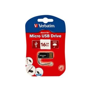 Image de Verbatim 44050 - Micro-clé USB 2.0 Store 'n' Go 16 Go