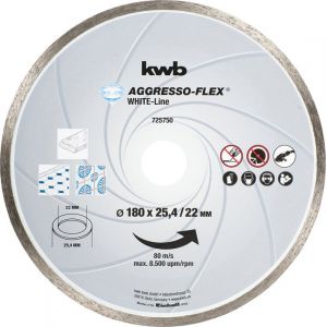 Kwb AGGRESSO-FLEX&reg; Disques &agrave; tron&ccedil;onner DIAMANT White-Line, &oslash; 180 mm - 725750