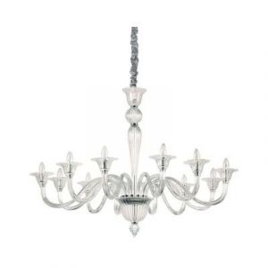 Ideal lux Chandelier BRIGITTA Transparent E14 12x40W