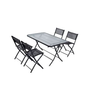 Concept-Usine MAHON - Table de jardin et 4 chaises